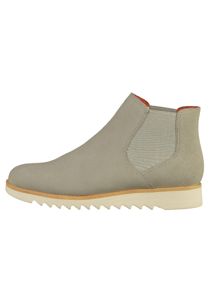 Tamaris Stiefelette Leder Hellgrau - surf4shoes
