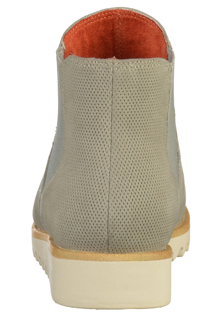 Tamaris Stiefelette Leder Hellgrau - surf4shoes