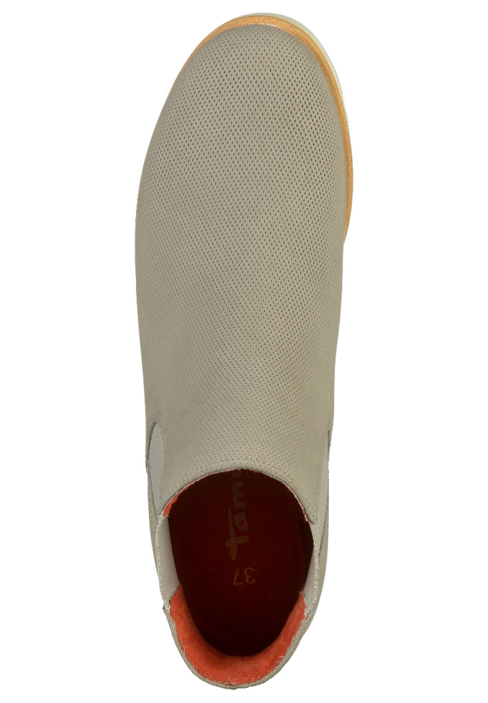 Tamaris Stiefelette Leder Hellgrau - surf4shoes