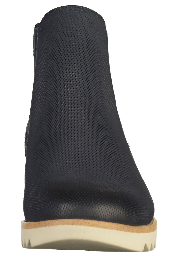 Tamaris Stiefelette Leder Navy - surf4shoes
