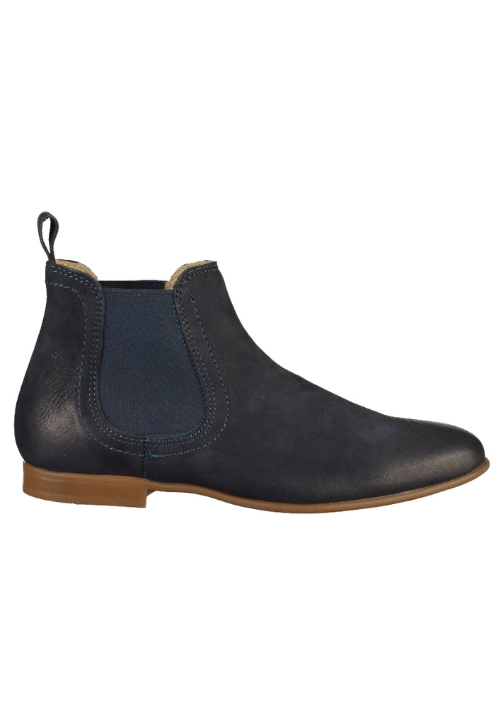 Tamaris Stiefelette Leder Navy - surf4shoes