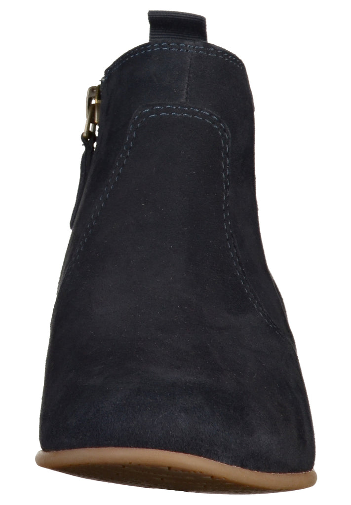 Tamaris Stiefelette Leder Navy - surf4shoes