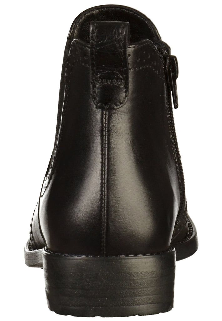 Tamaris Stiefelette Leder Schwarz - surf4shoes