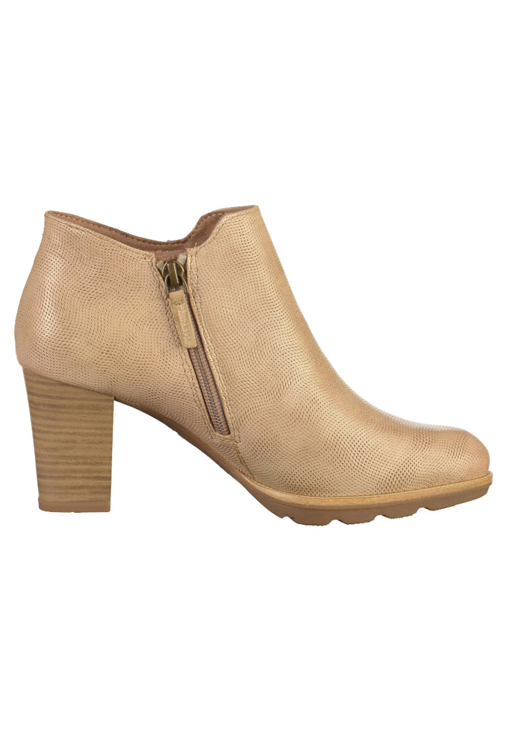 Tamaris Stiefelette Leder Beige - surf4shoes
