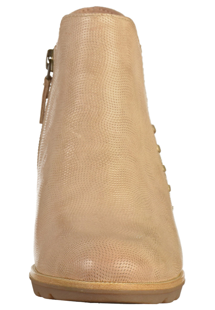 Tamaris Stiefelette Leder Beige - surf4shoes