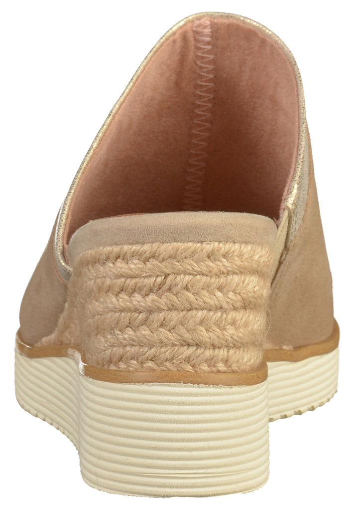 Tamaris Pantoletten Leder Beige - surf4shoes