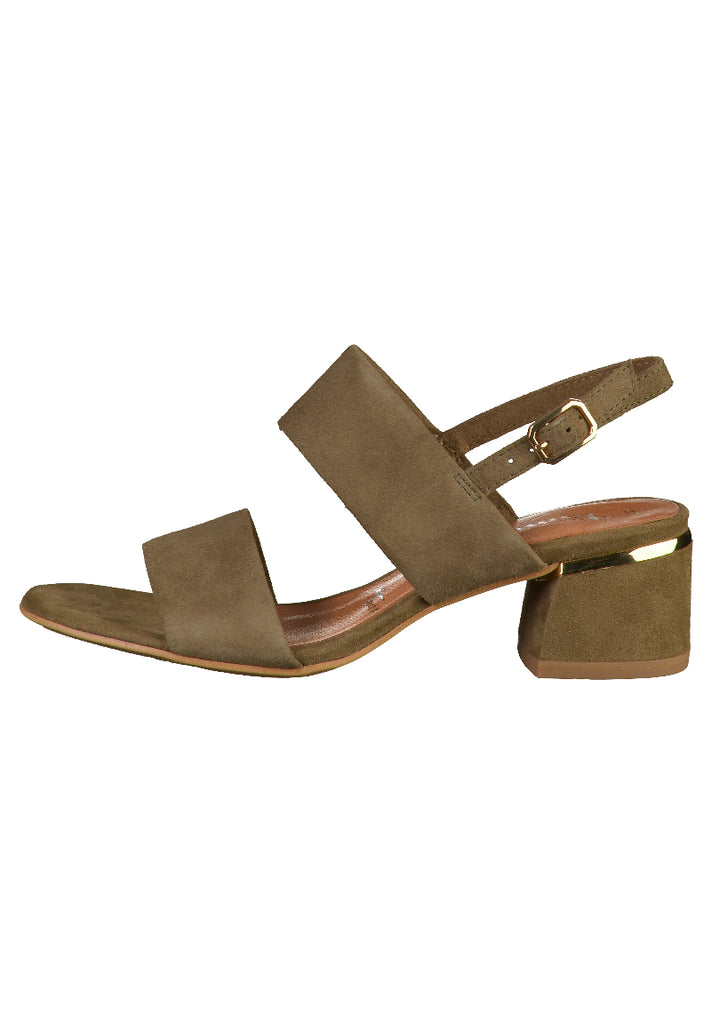 Tamaris Sandalen Leder Olive - surf4shoes