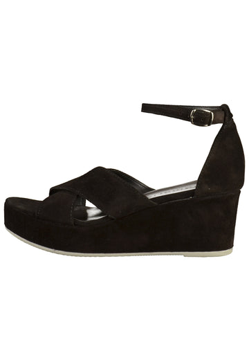 Tamaris Sandalen Leder Schwarz - surf4shoes