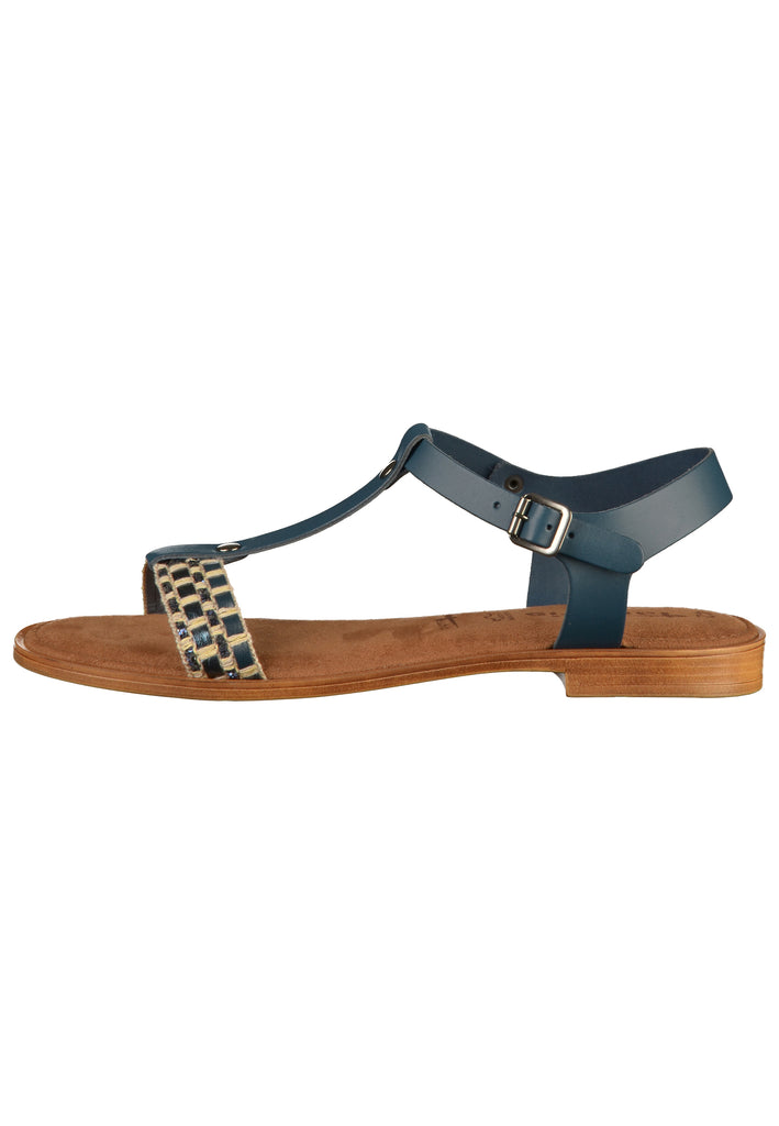Tamaris Sandalen Leder Navy - surf4shoes
