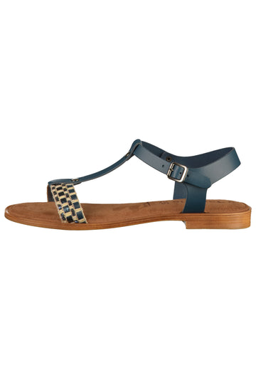 Tamaris Sandalen Leder Navy - surf4shoes