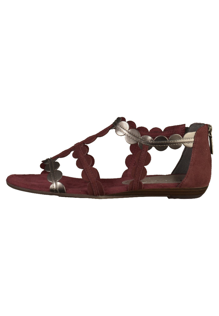 Tamaris Sandalen Leder/Synthetik Bordeaux - surf4shoes