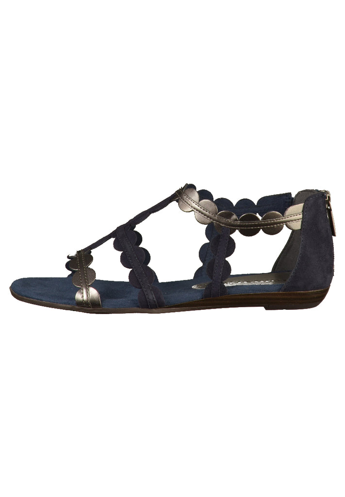 Tamaris Sandalen Leder/Synthetik Navy - surf4shoes