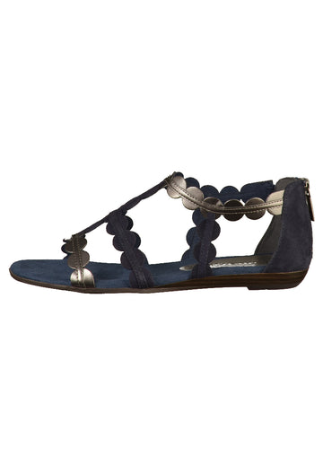 Tamaris Sandalen Leder/Synthetik Navy - surf4shoes