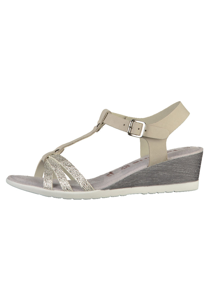 Tamaris Sandalen Leder Grau - surf4shoes