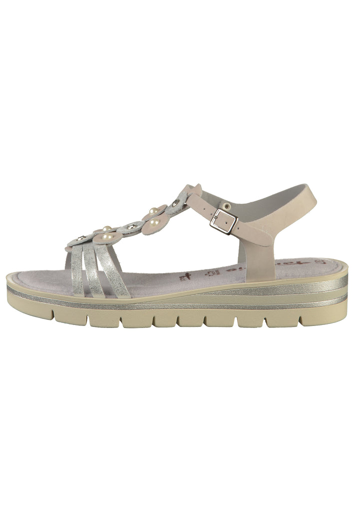 Tamaris Sandalen Leder Grau - surf4shoes