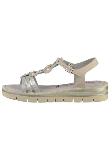 Tamaris Sandalen Leder Grau - surf4shoes