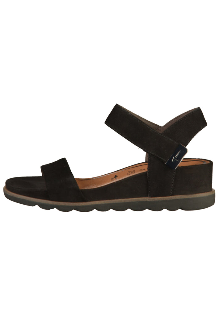 Tamaris Sandalen Leder Schwarz - surf4shoes