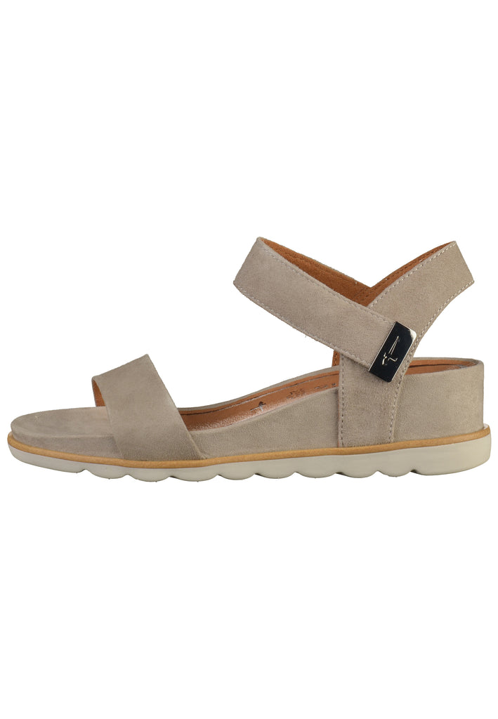 Tamaris Sandalen Leder Hellgrau - surf4shoes