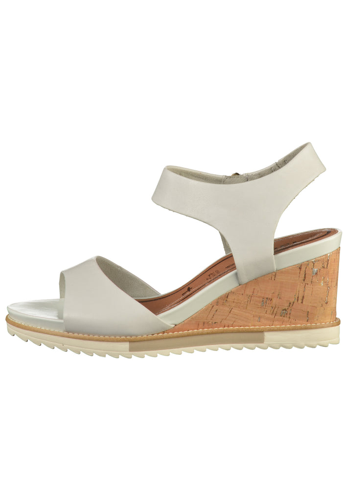 Tamaris Sandalen Leder Weiß - surf4shoes