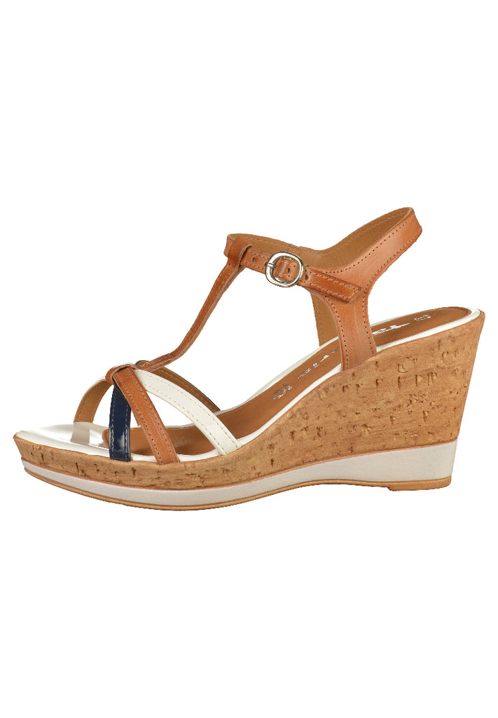 Tamaris Sandalen Leder Cognac - surf4shoes