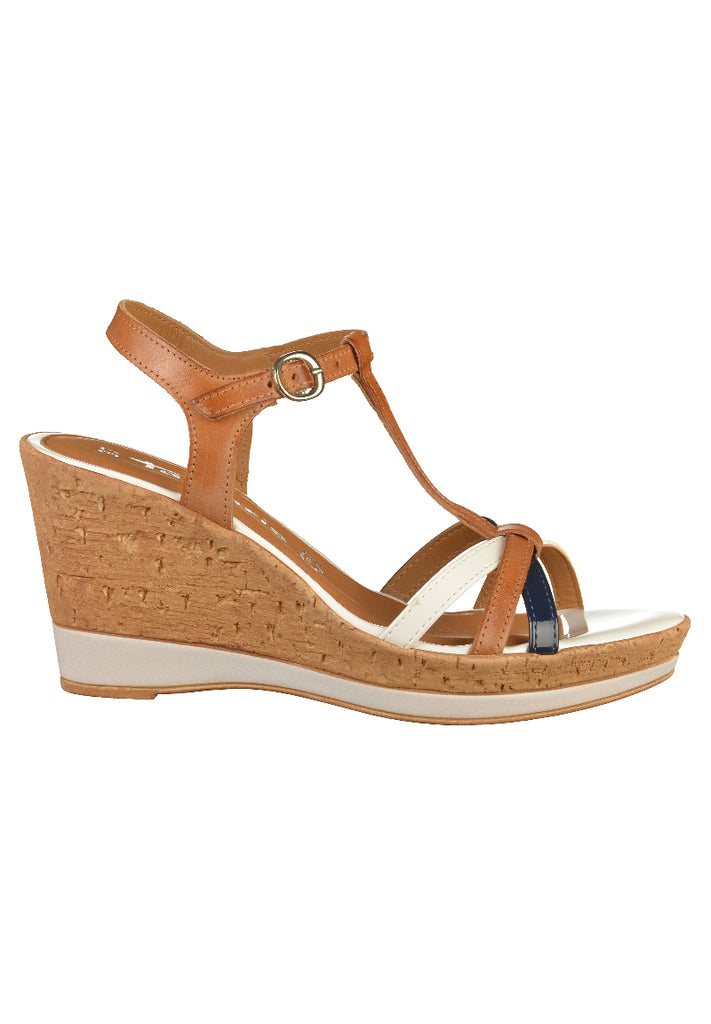 Tamaris Sandalen Leder Cognac - surf4shoes