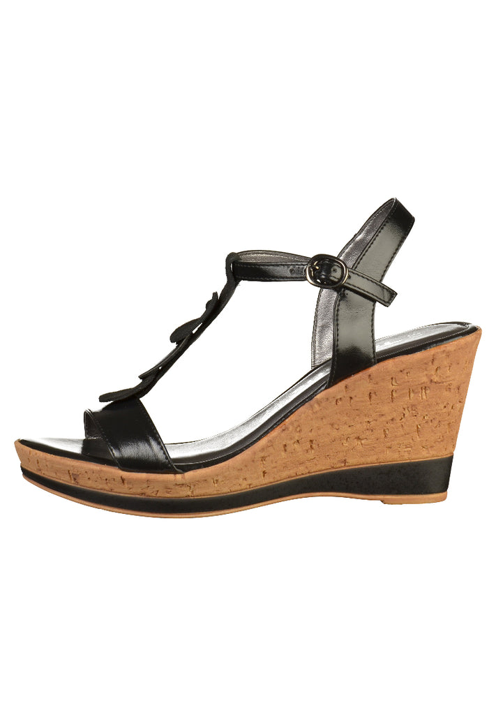Tamaris Sandalen Lederimitat Schwarz - surf4shoes
