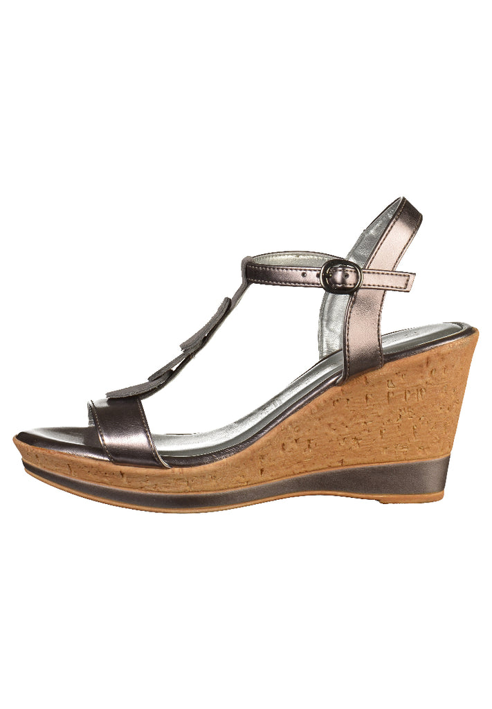 Tamaris Sandalen Lederimitat Silber - surf4shoes