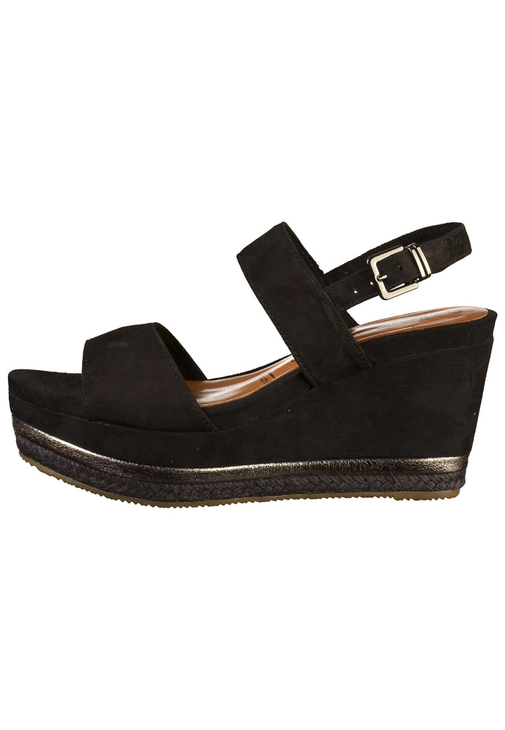 Tamaris Sandalen Leder Schwarz - surf4shoes