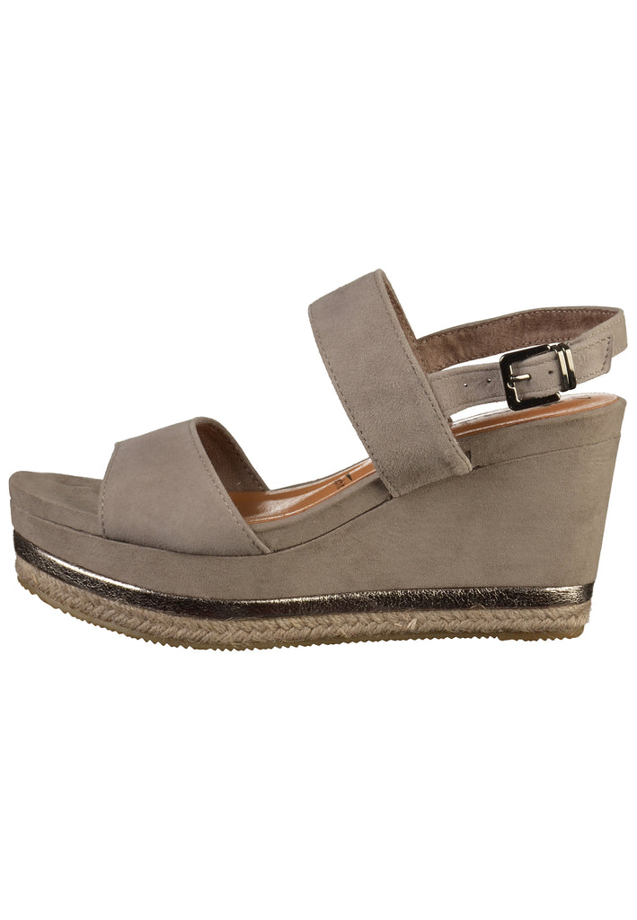 Tamaris Sandalen Leder Grau - surf4shoes