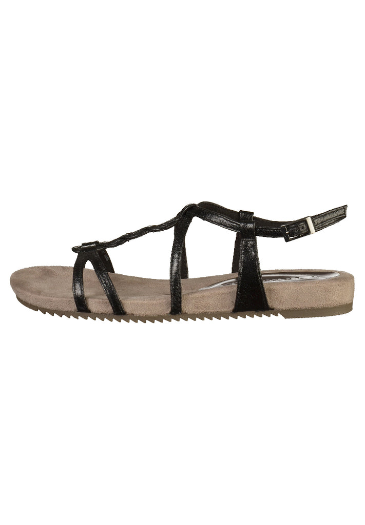 Tamaris Sandalen Lederimitat Schwarz - surf4shoes
