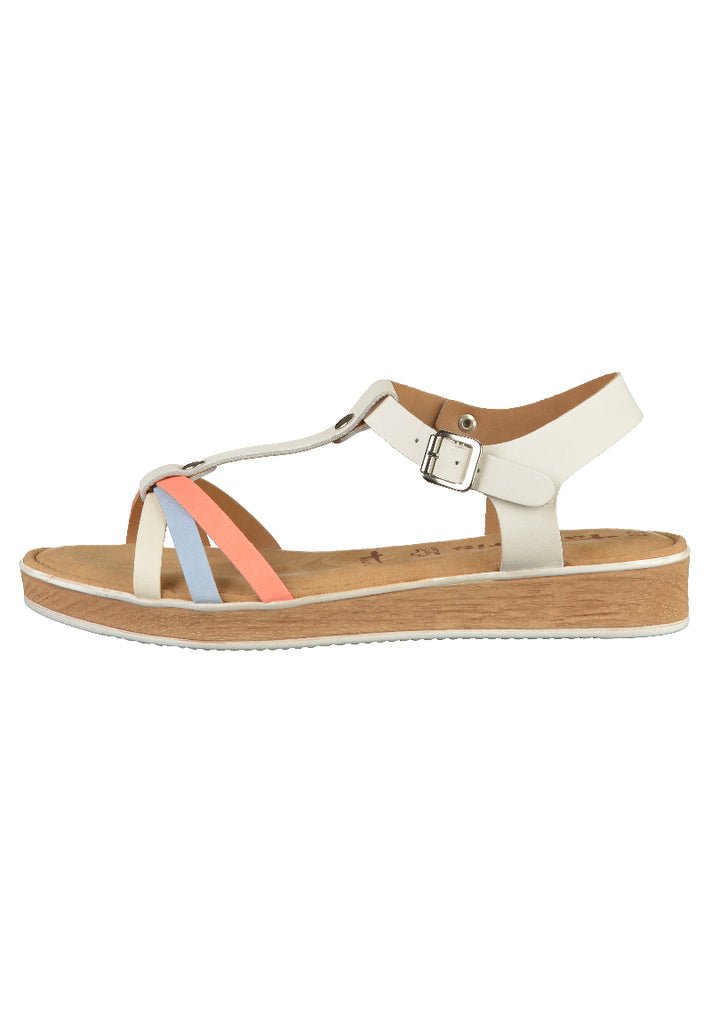 Tamaris Sandalen Leder Weiß - surf4shoes