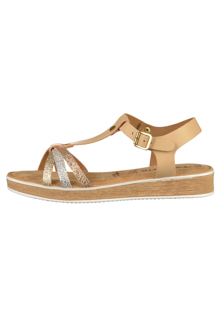 Tamaris Sandalen Leder Nature - surf4shoes