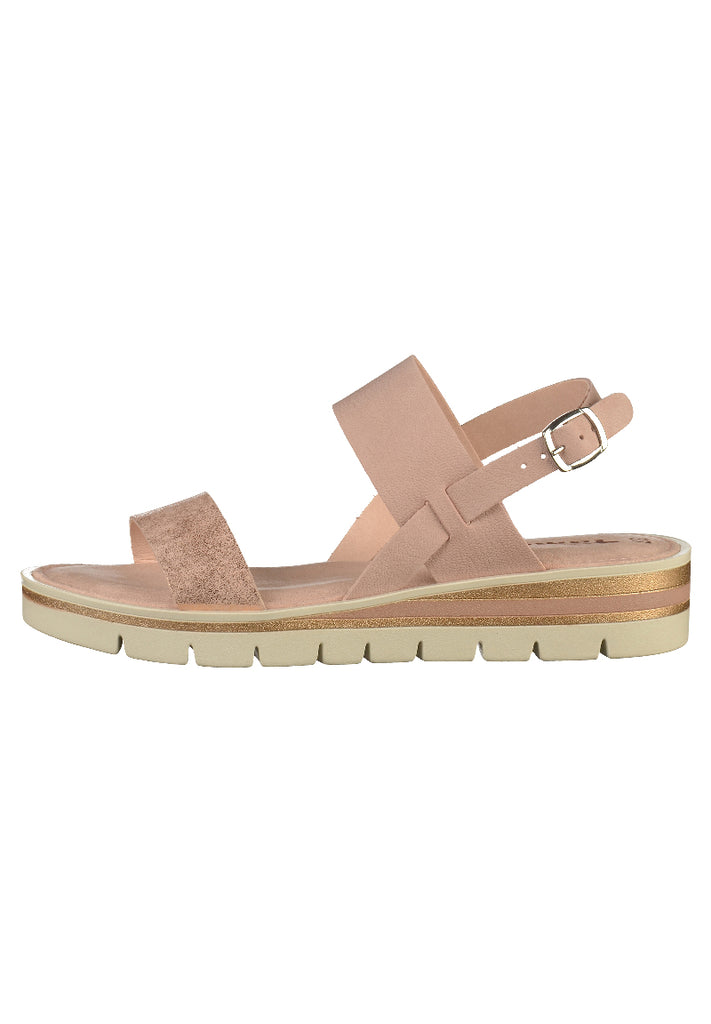 Tamaris Sandalen Leder Rose - surf4shoes