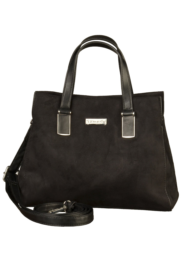 Tamaris Taschen Veloursleder Schwarz - surf4shoes