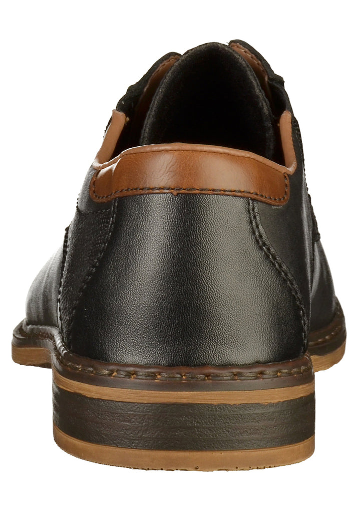 Rieker Businessschuhe Glattleder Schwarz - surf4shoes