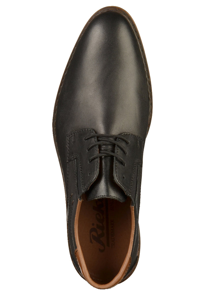 Rieker Businessschuhe Glattleder Schwarz - surf4shoes