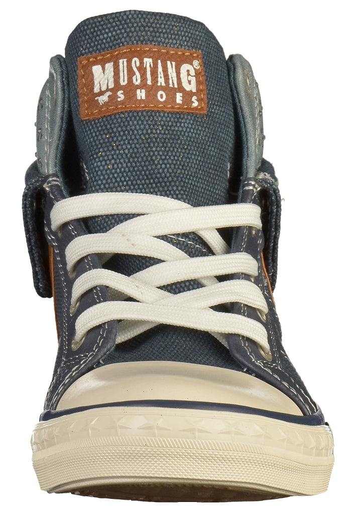 Mustang Sneaker Lederimitat Dunkelblau - surf4shoes