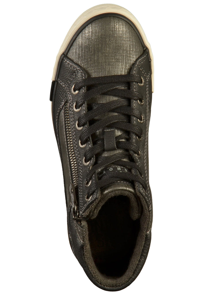 Mustang Sneaker Lederimitat Graphit - surf4shoes