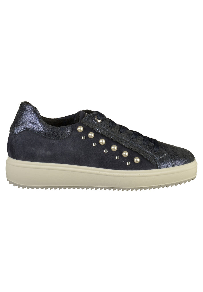 IGI&CO Sneaker Nubukleder Dunkelblau - surf4shoes