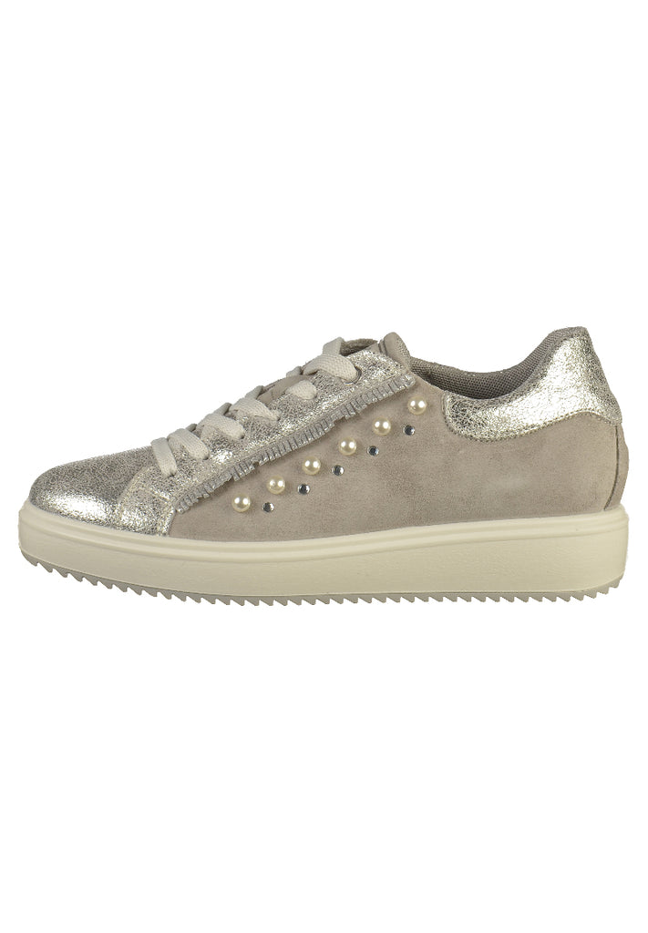 IGI&CO Sneaker Nubukleder Silber - surf4shoes