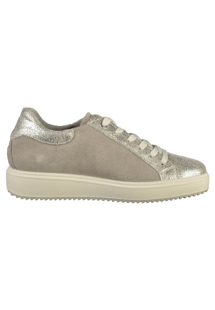 IGI&CO Sneaker Nubukleder Silber - surf4shoes
