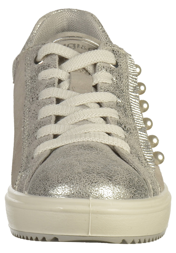IGI&CO Sneaker Nubukleder Silber - surf4shoes