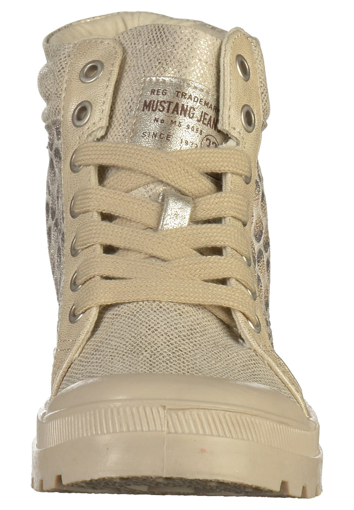 Mustang Sneaker Lederimitat/Textil Beige - surf4shoes