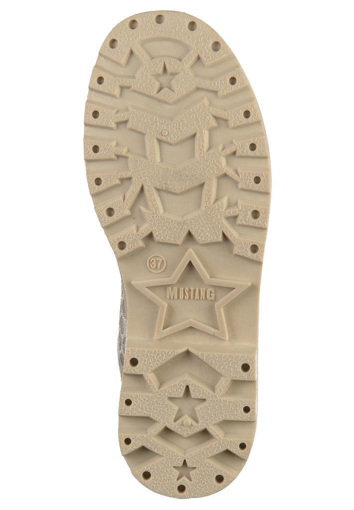 Mustang Sneaker Lederimitat/Textil Beige - surf4shoes