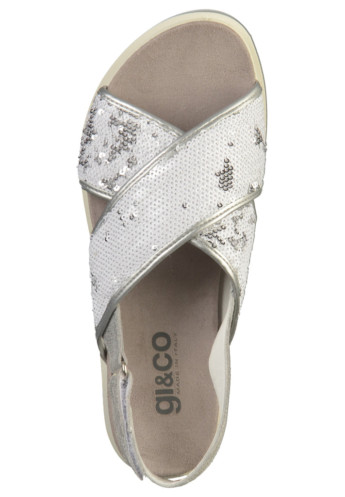 IGI&CO Sandalen Leder/Textil Silber - surf4shoes