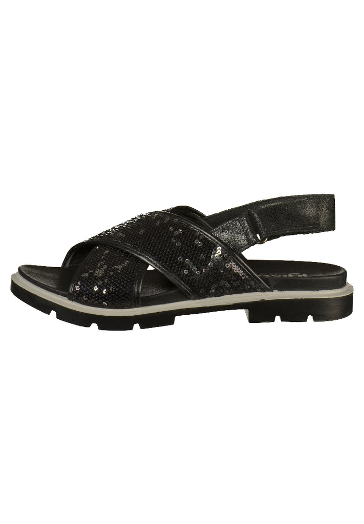 IGI&CO Sandalen Leder/Textil Schwarz - surf4shoes