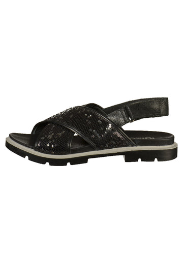 IGI&CO Sandalen Leder/Textil Schwarz - surf4shoes