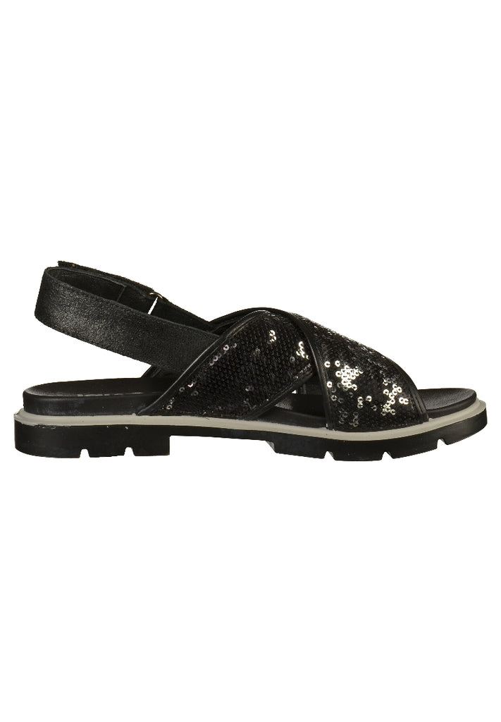 IGI&CO Sandalen Leder/Textil Schwarz - surf4shoes
