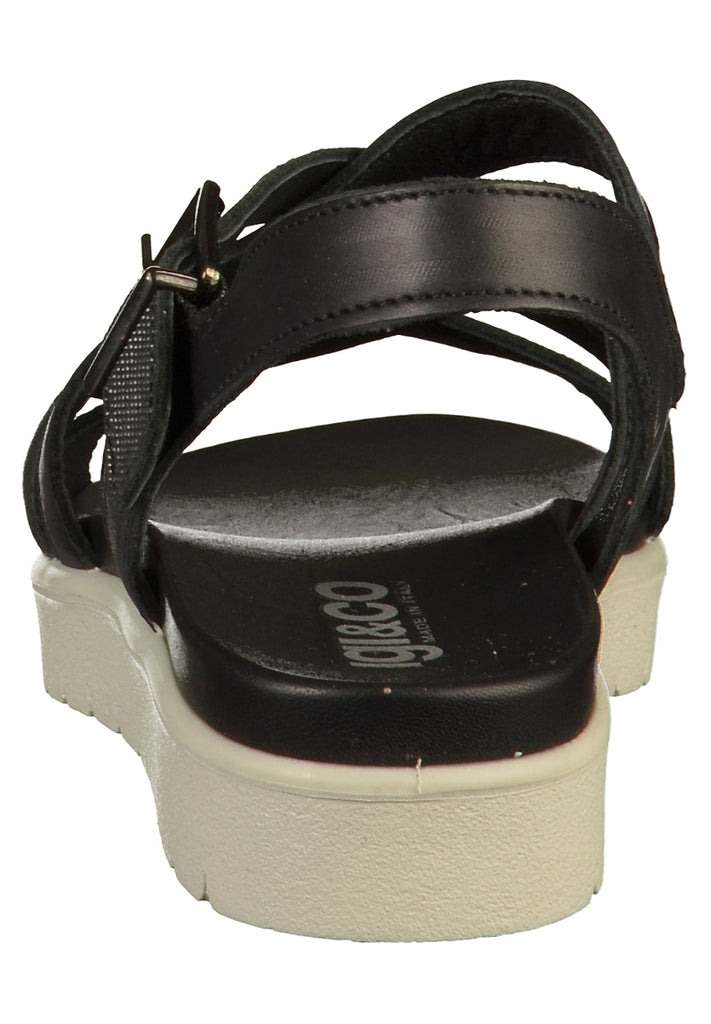 IGI&CO Sandalen Leder Schwarz - surf4shoes
