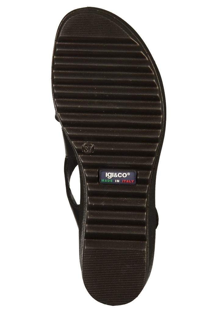 IGI&CO Sandalen Leder Schwarz - surf4shoes